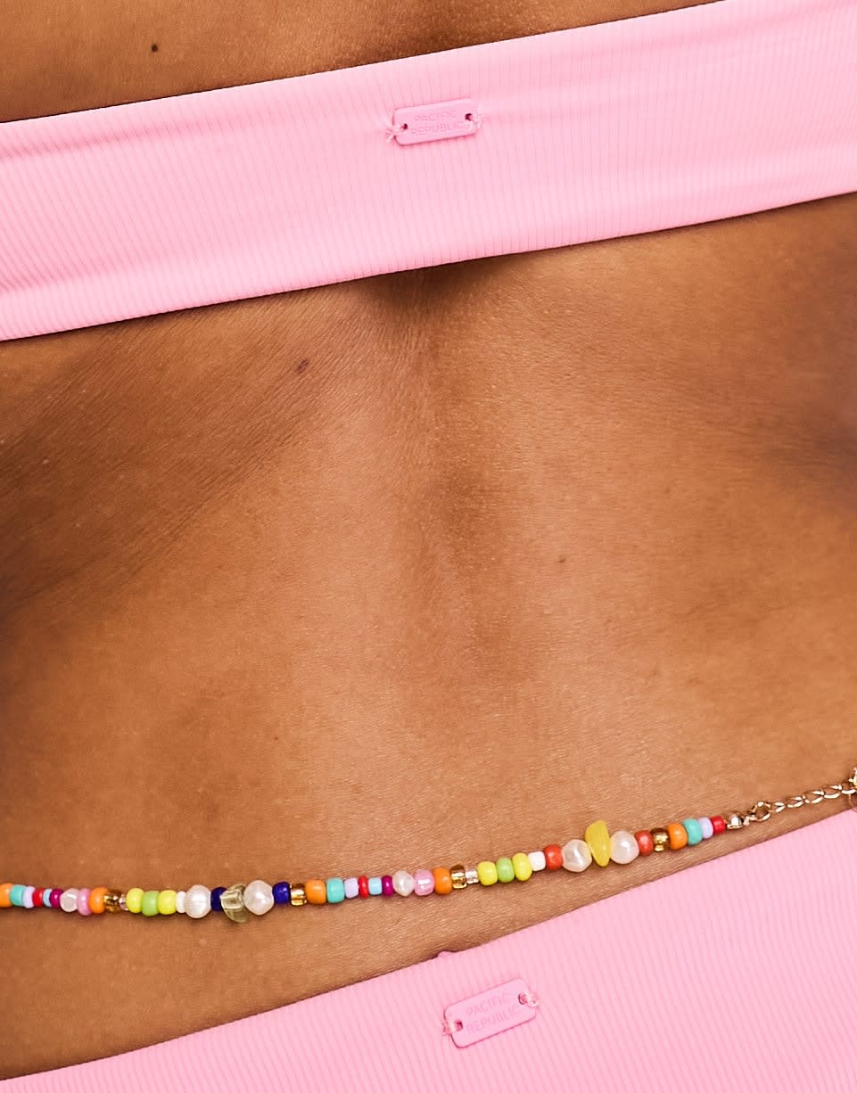 Pull&Bear bikini bottom in baby pink