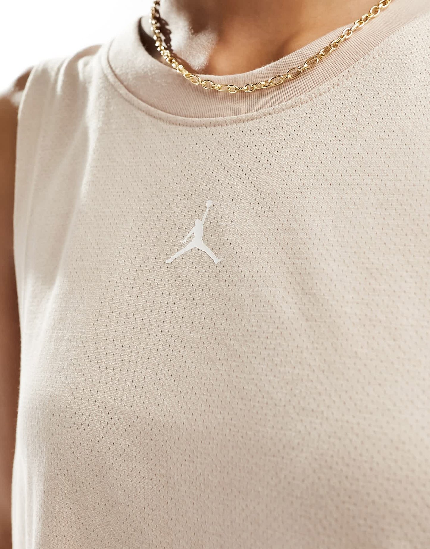 Jordan diamond jumpman tank top in beige