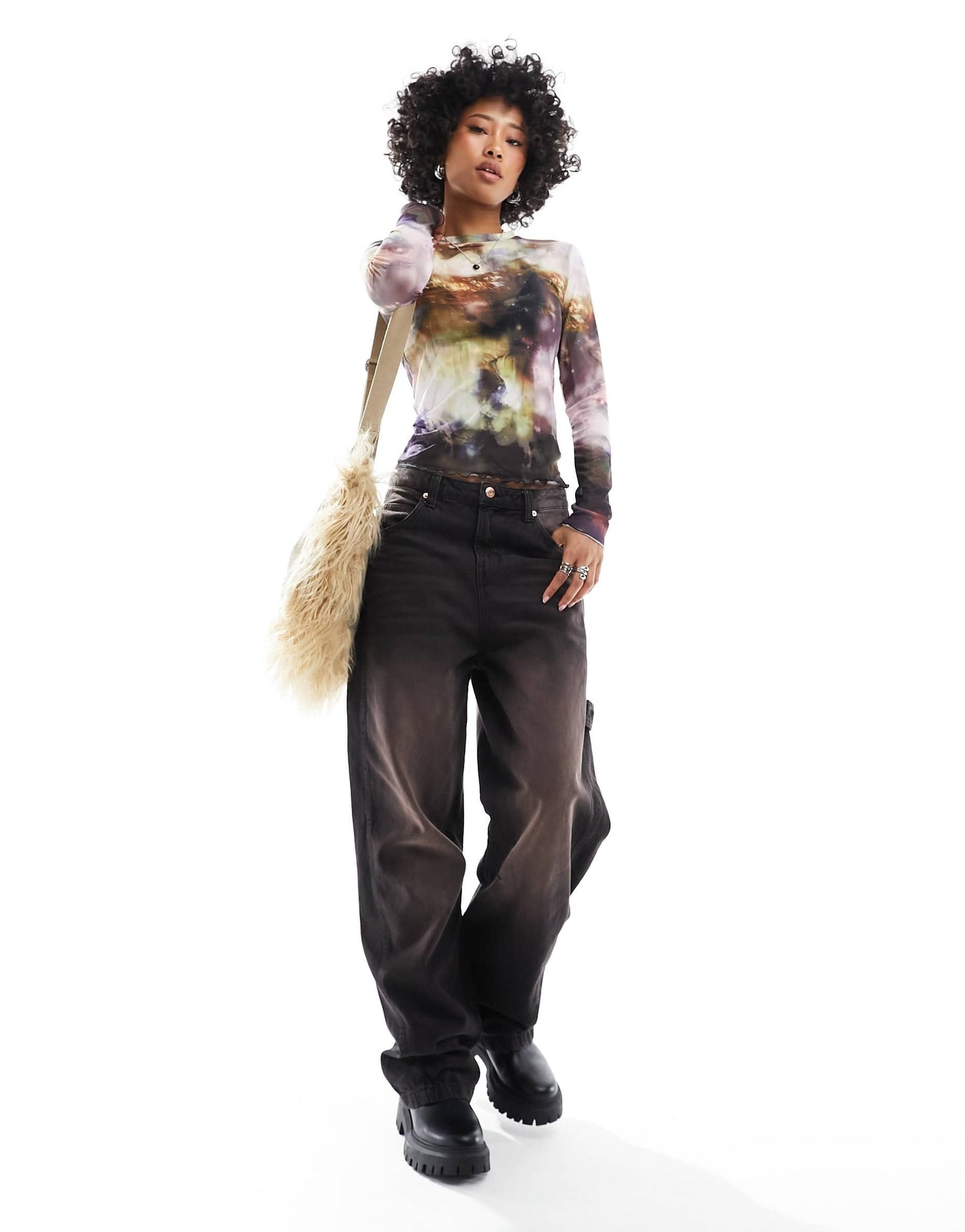 ONLY mesh top in landscape print