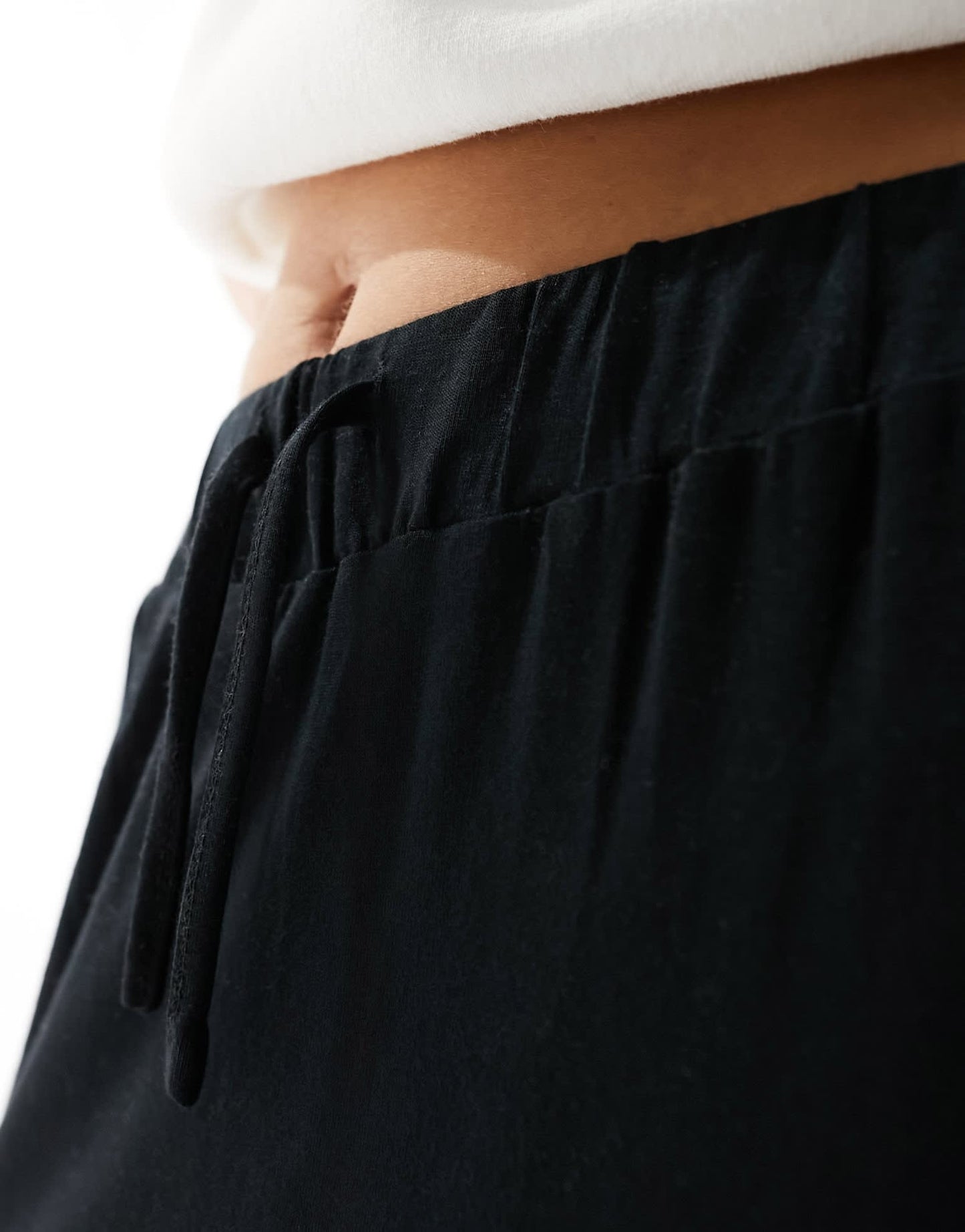Object column maxi skirt in black