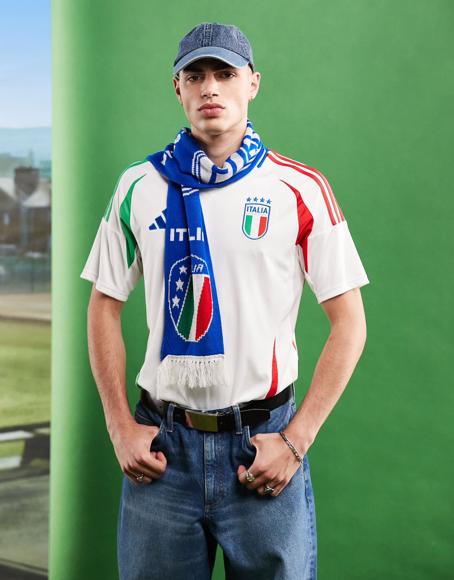 adidas Football Euros 2025 Italy away shirt in white