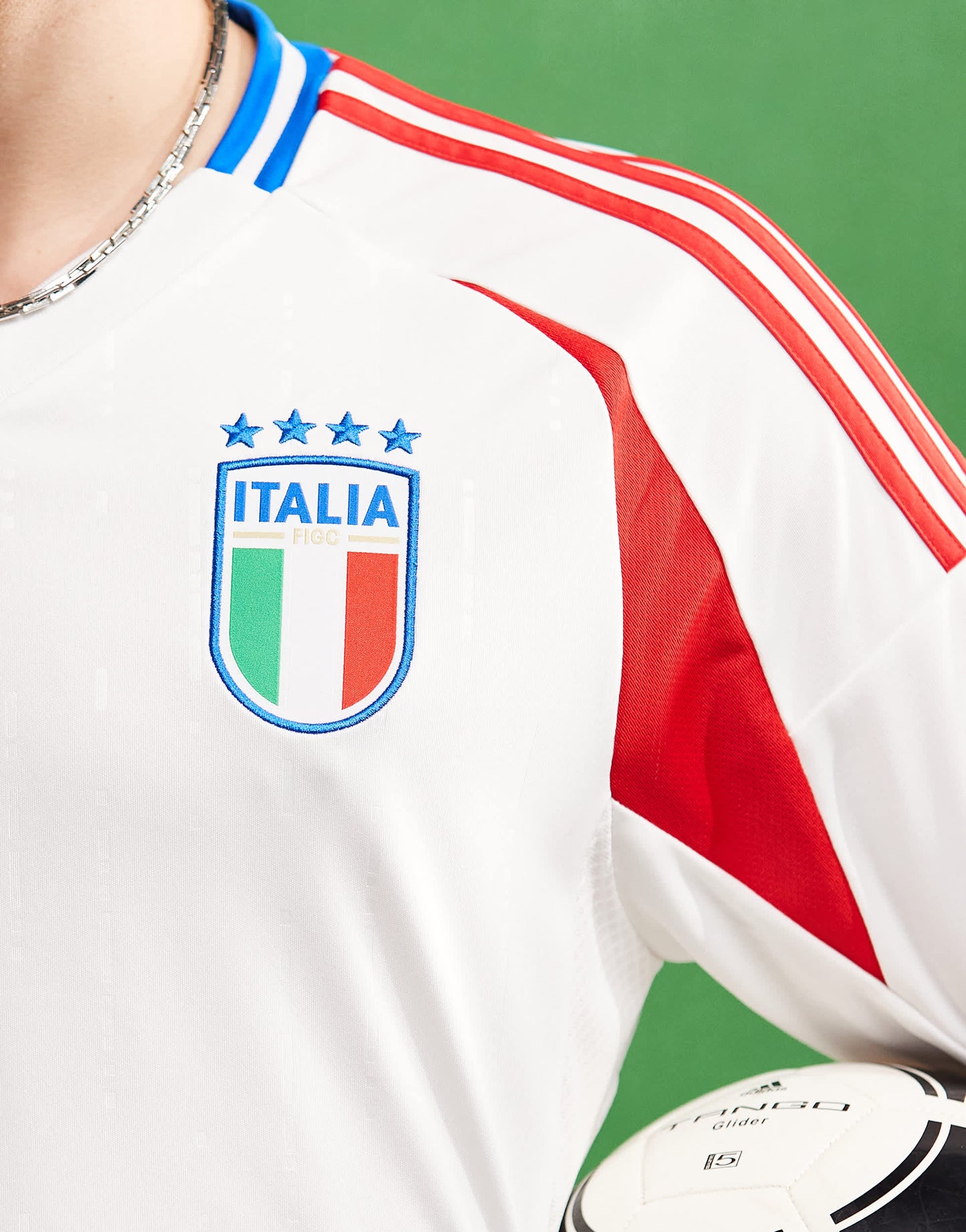 adidas Football Euros 2025 Italy away shirt in white