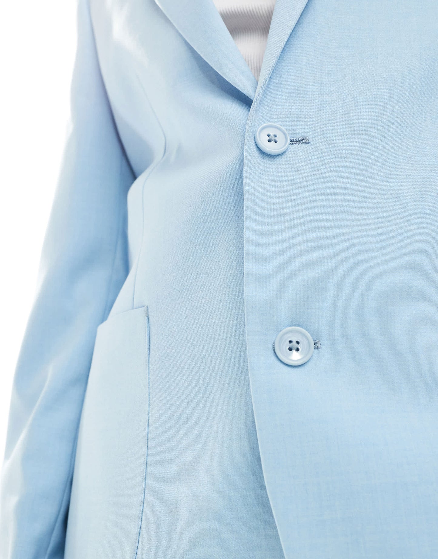 ASOS DESIGN skinny suit jacket in cornflower blue