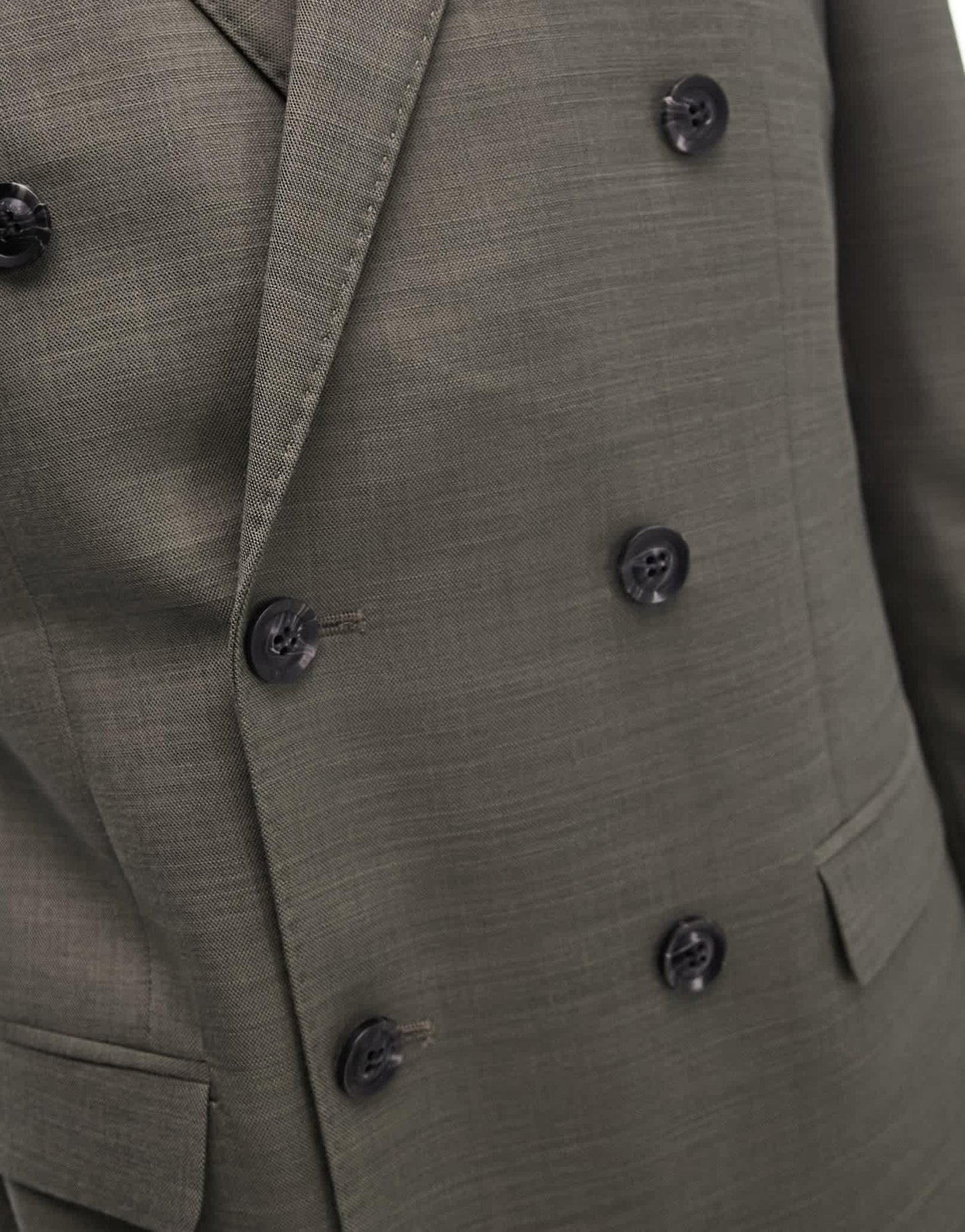 Topman skinny suit jacket in khaki