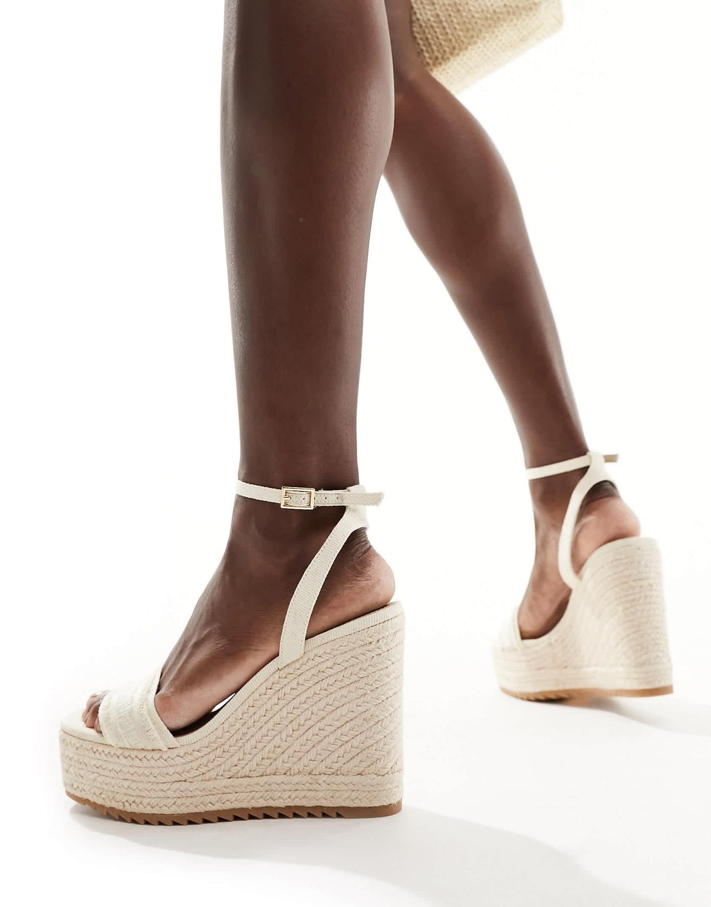 ALDO Aberitram platform espadrilles in white