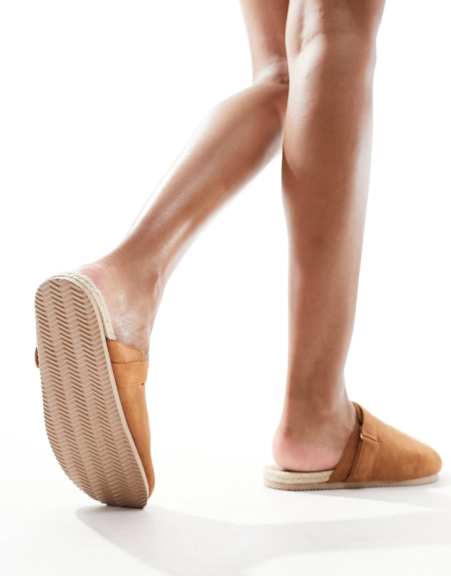 South Beach espadrille clogs tan