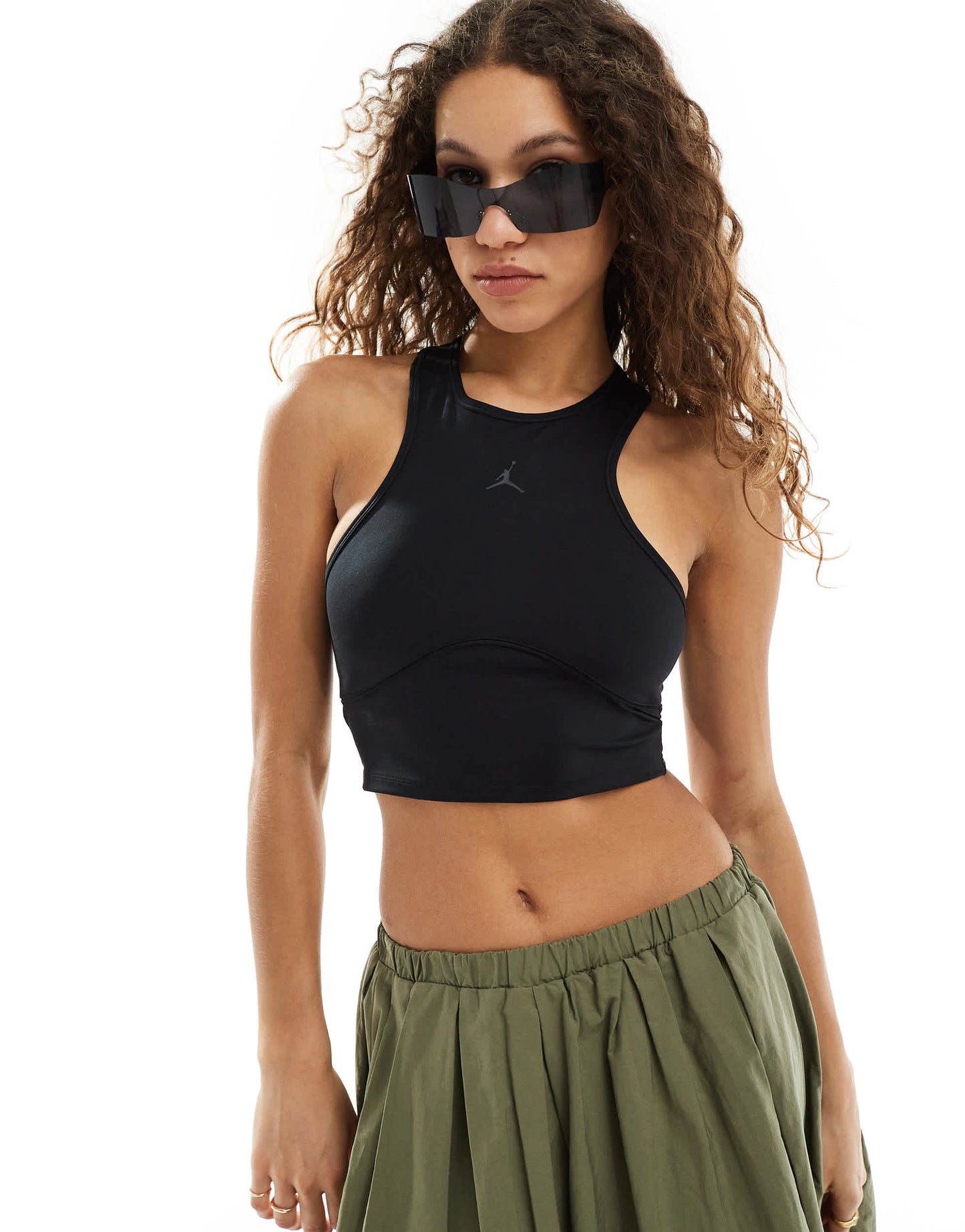 Jordan bodycon tank in black
