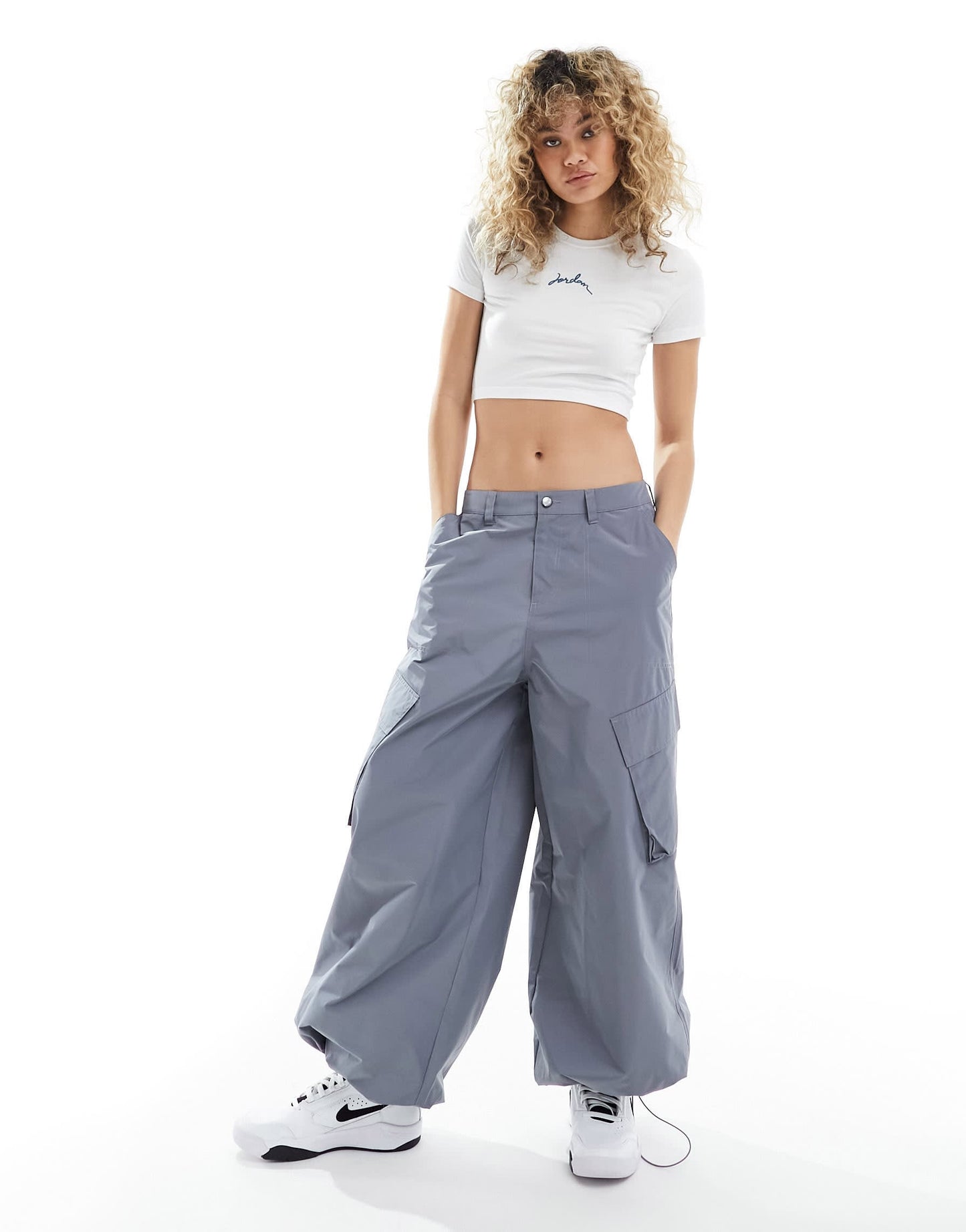Jordan baby crop t-shirt in white