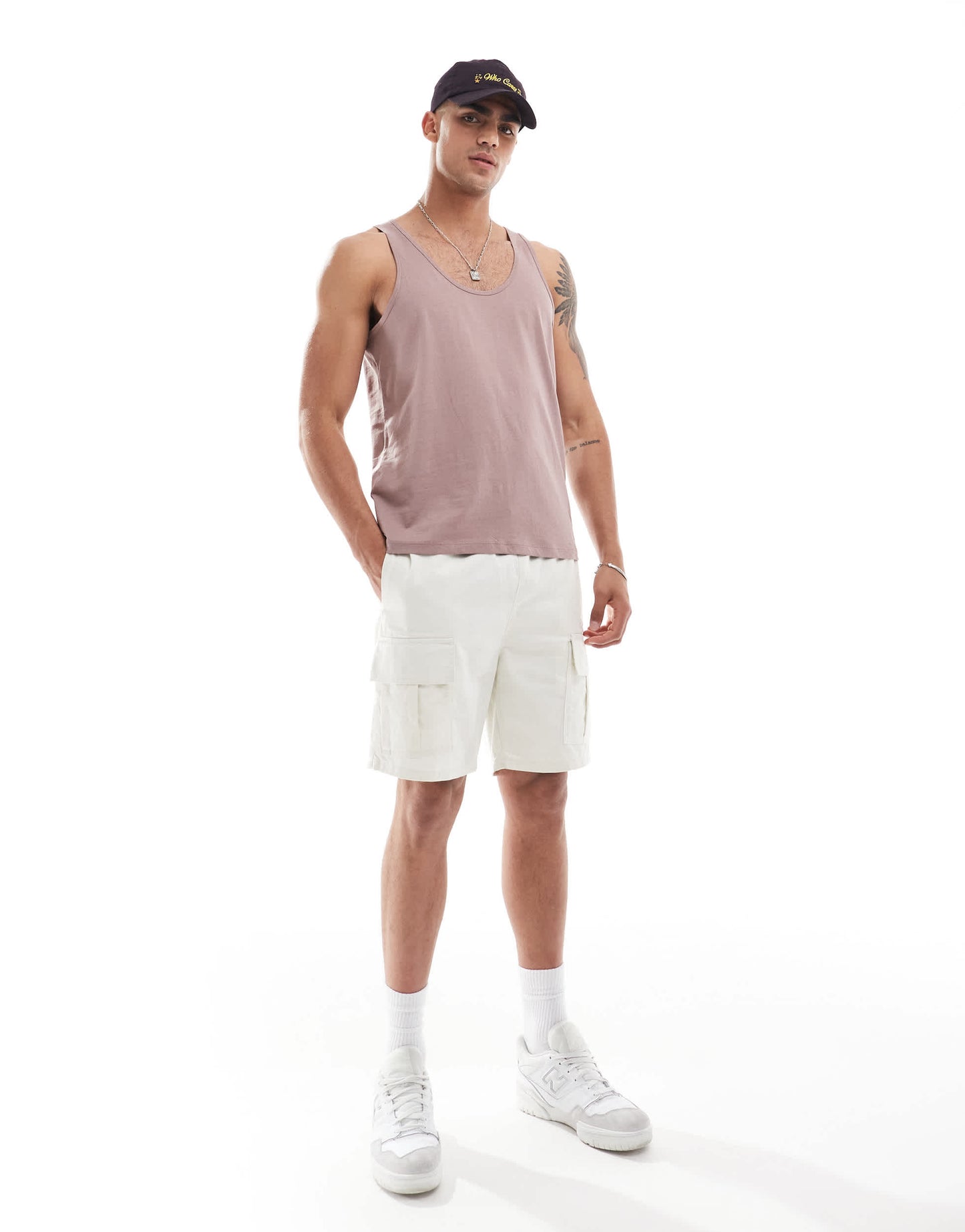 ASOS DESIGN essentials vest in pink