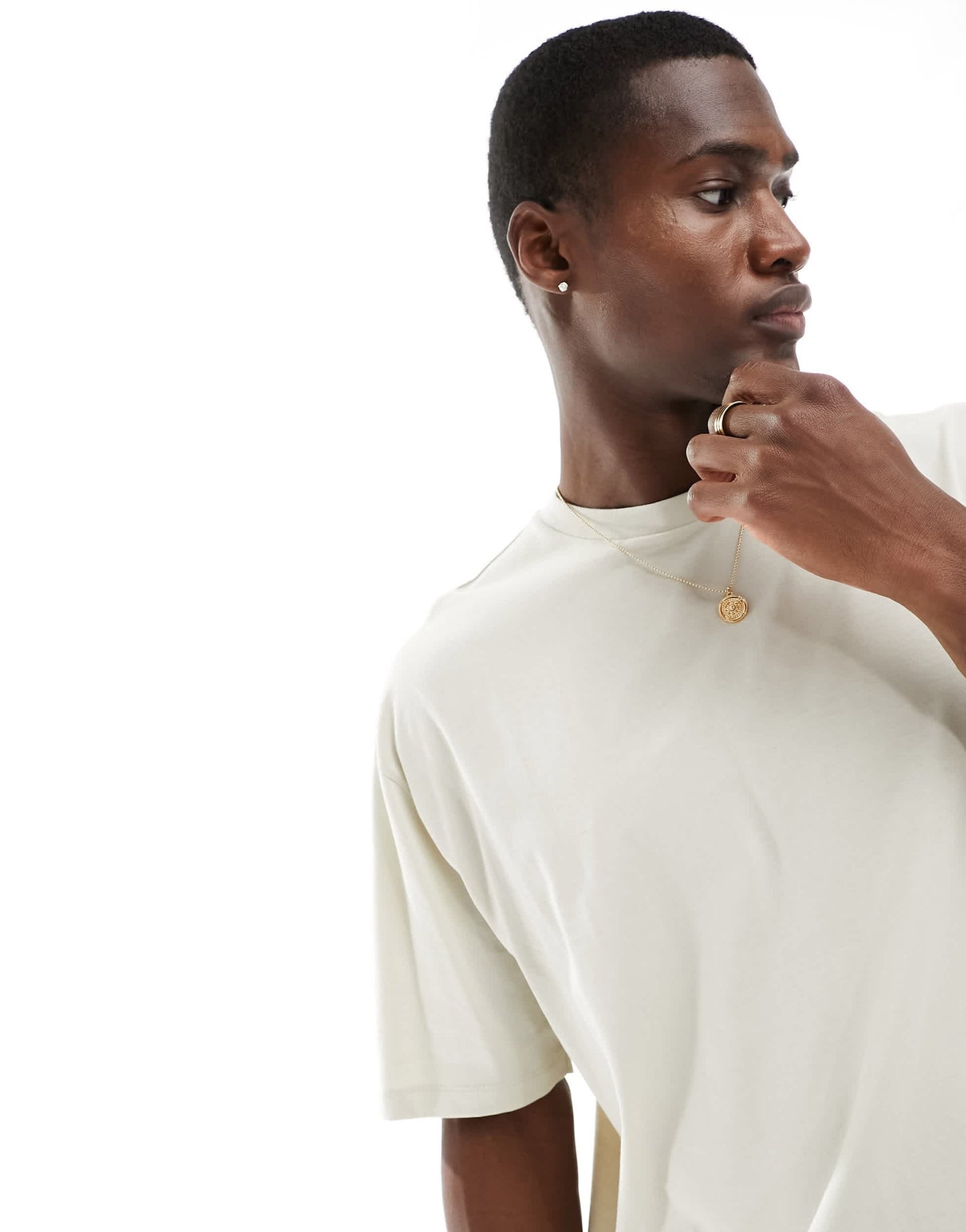 ASOS DESIGN 2 pack oversized t-shirts in taupe and green