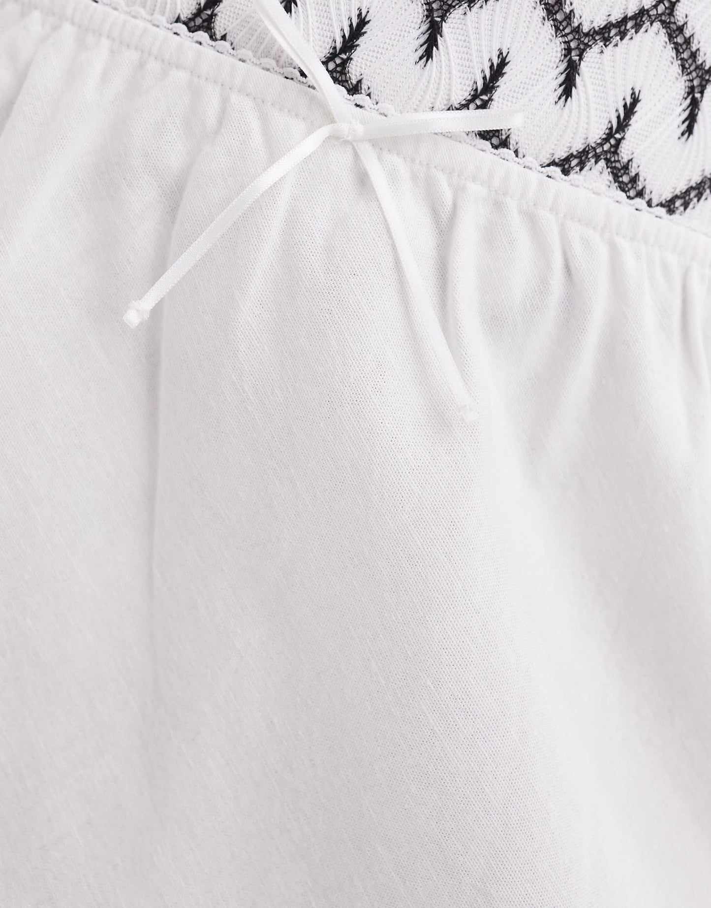 COLLUSION beach woven maxi skirt with bow in white - WHITE