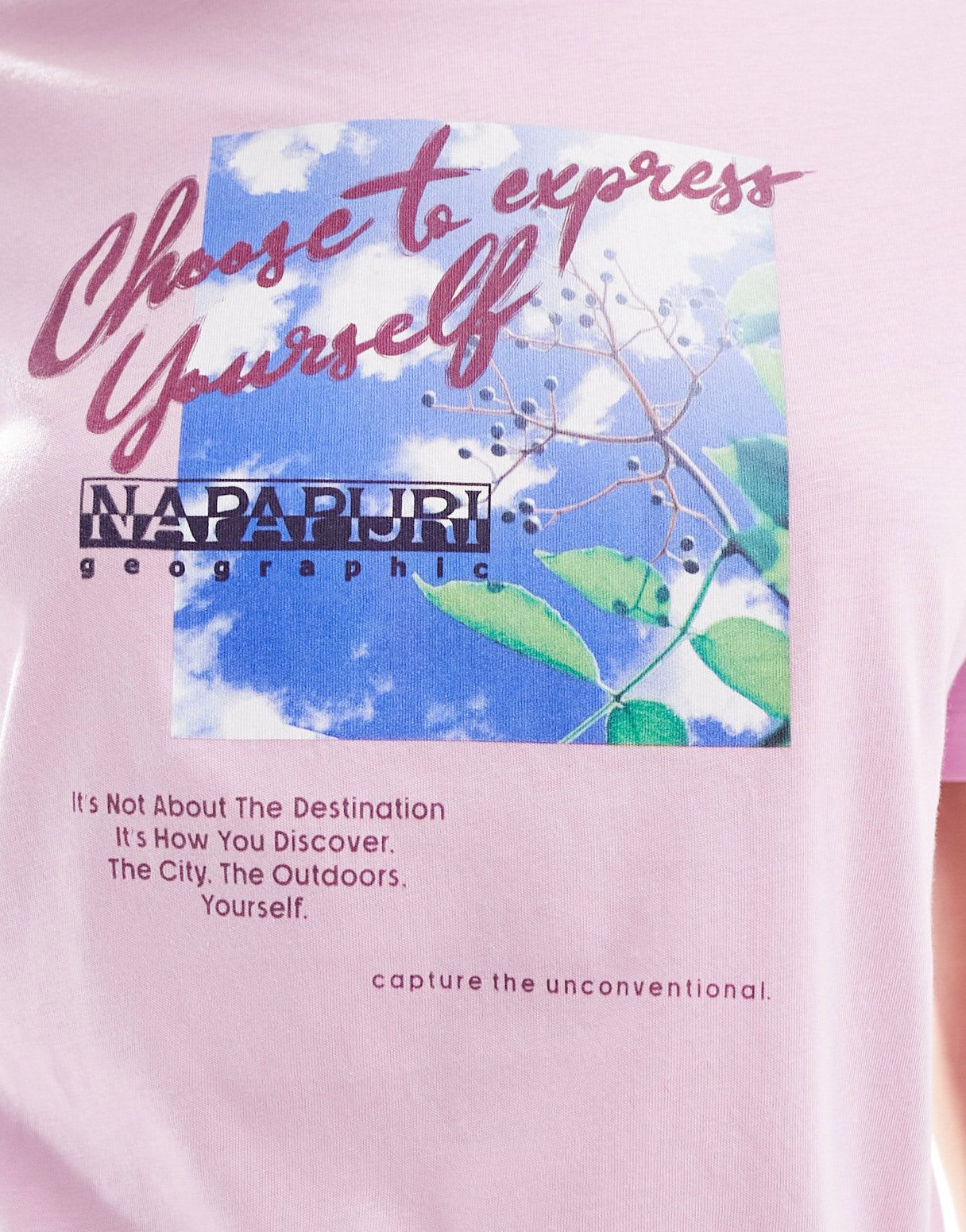 Napapijri Yukon t-shirt in pastel pink