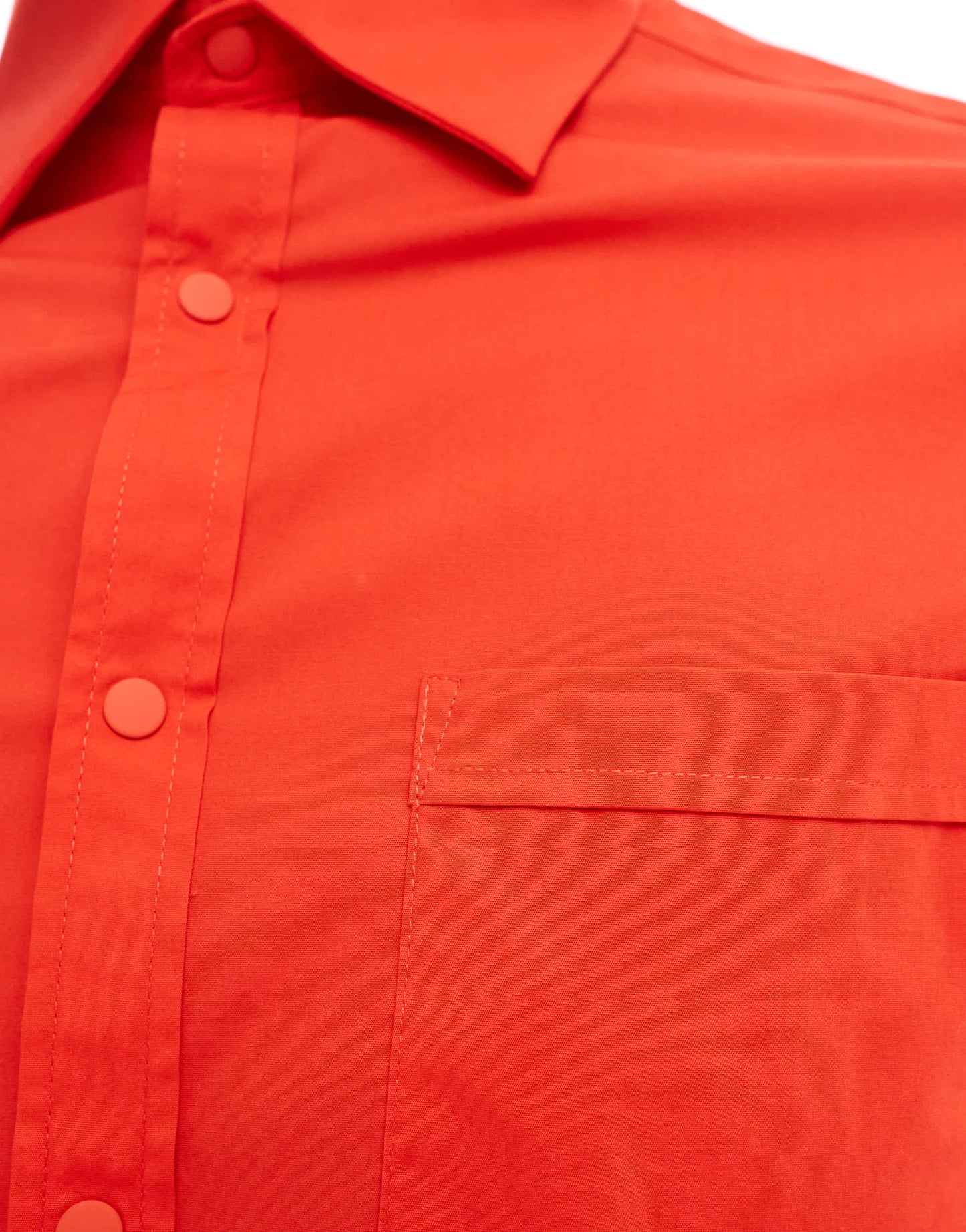 ASOS DESIGN smart wide revere regular shirt collar in bright red