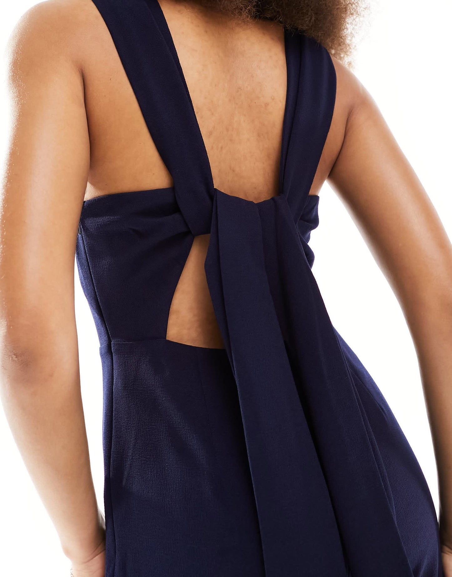 Whistles tie back maxi jumpsuit in navy