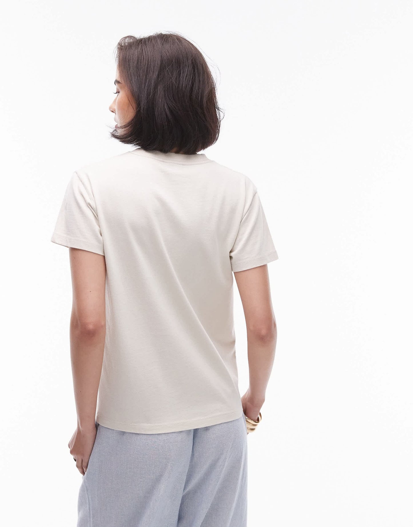 Topshop art musuem graphic Henri Matisse boxy tee in ecru