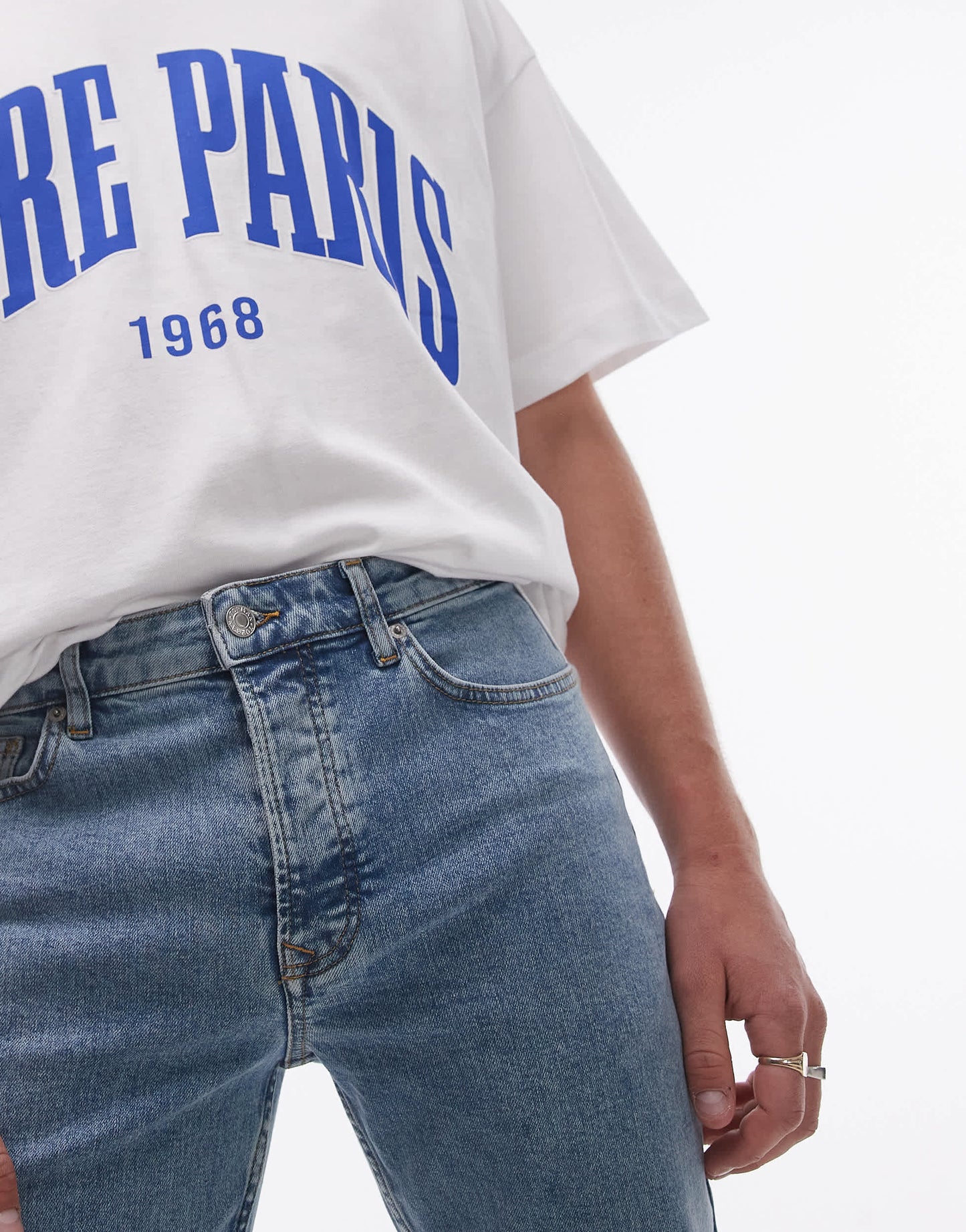 Topman slim jeans in light blue