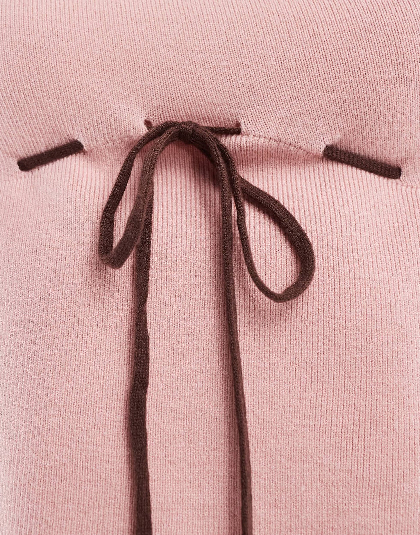 Daisy Street knitted contrast cami top in pink