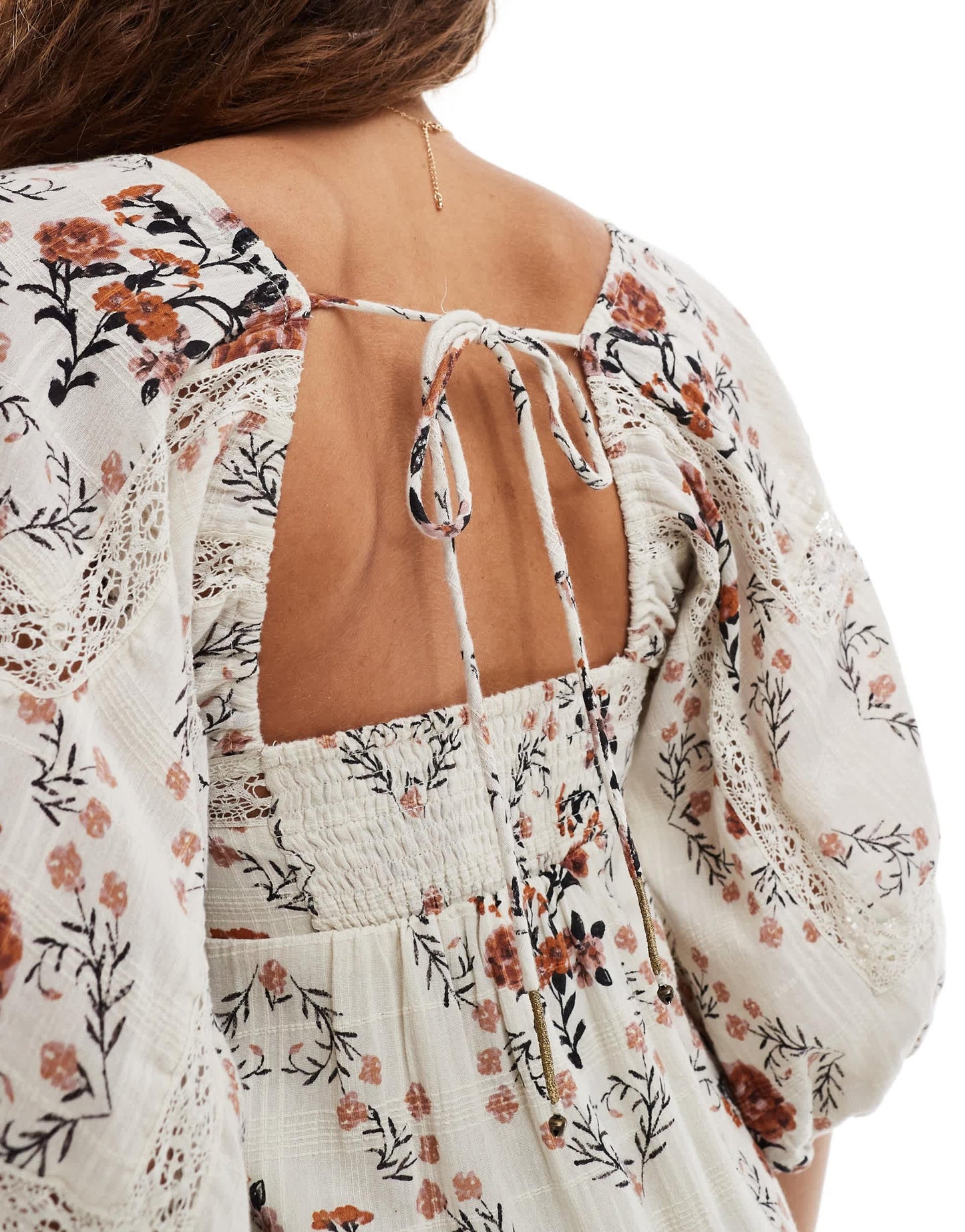 Free People broderie maxi dress in white