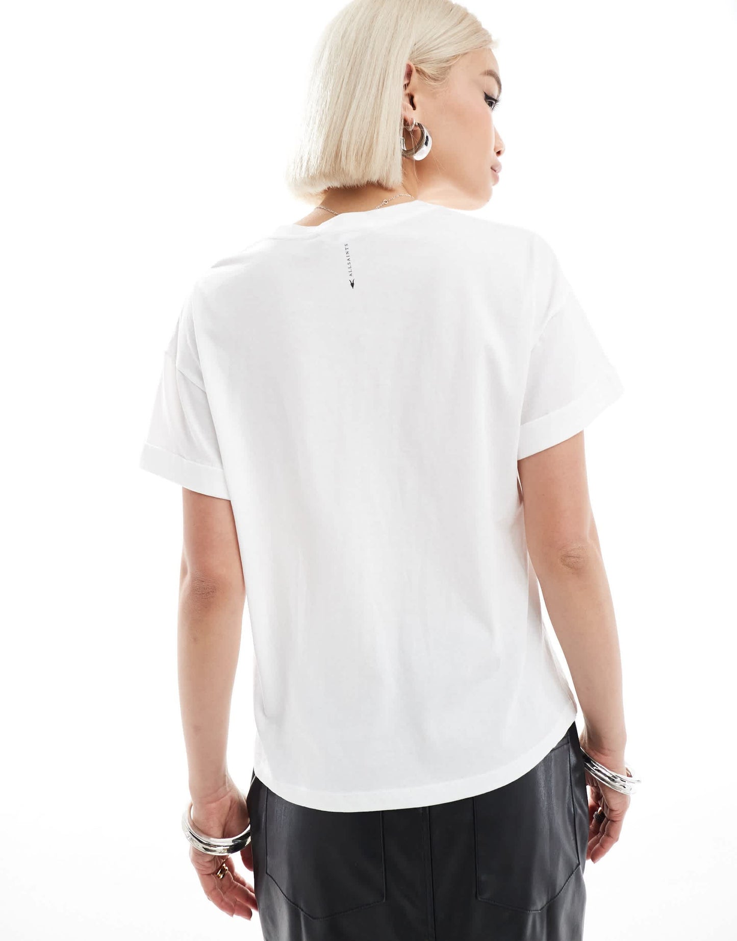 AllSaints Briar relaxed t-shirt in white