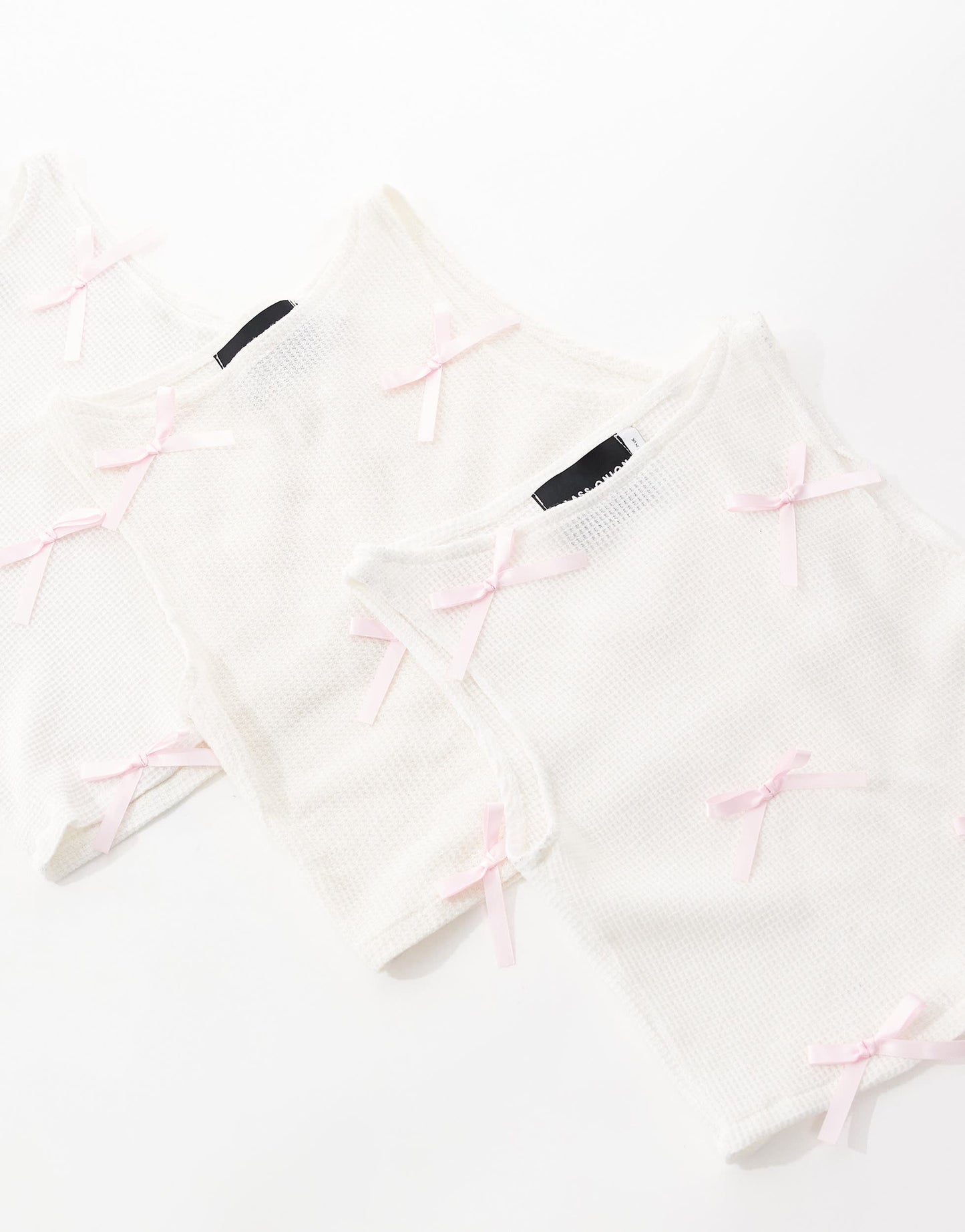 Reclaimed Vintage Revived x Glass Onion vest top with bows