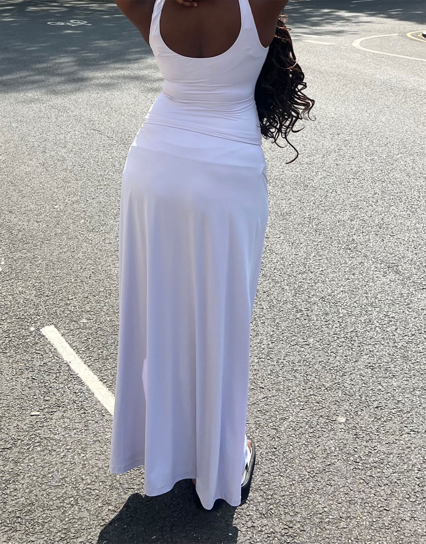 Labelrail x Sumbo Owoyele wrap detail slinky midaxi skirt co-ord in lilac