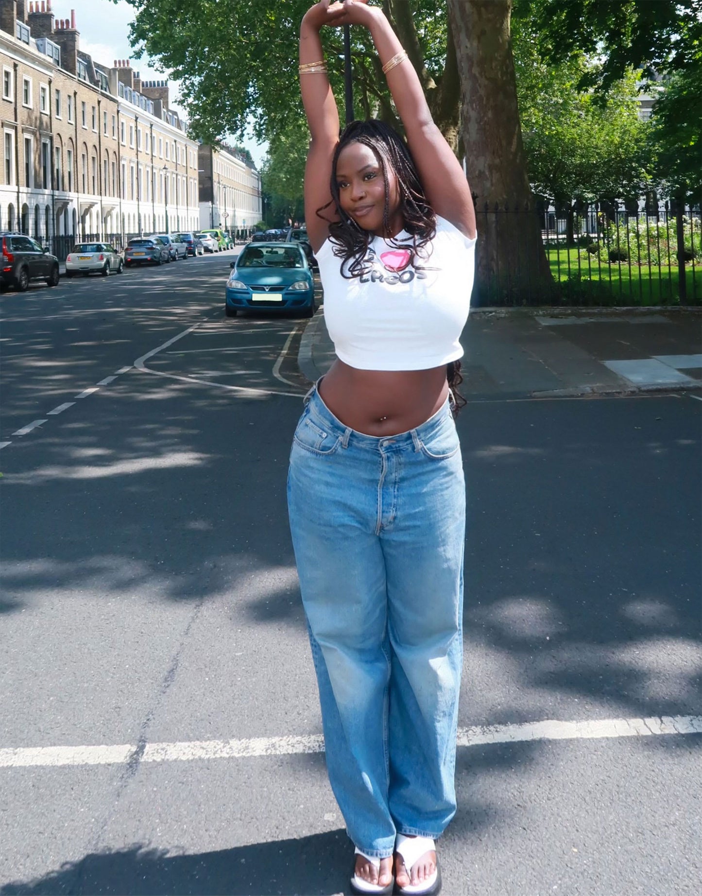 Labelrail x Sumbo Owoyele lagos baby t-shirt in white