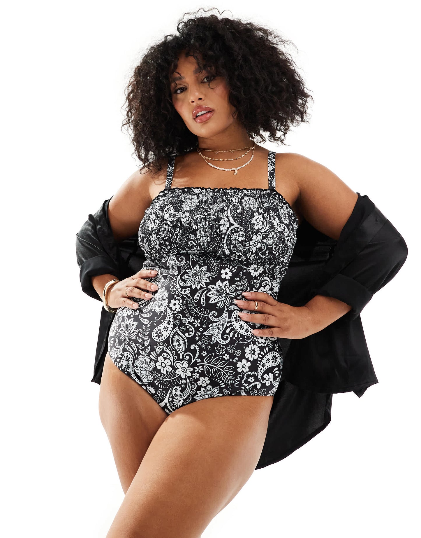 Yours swimsuit in paisley print