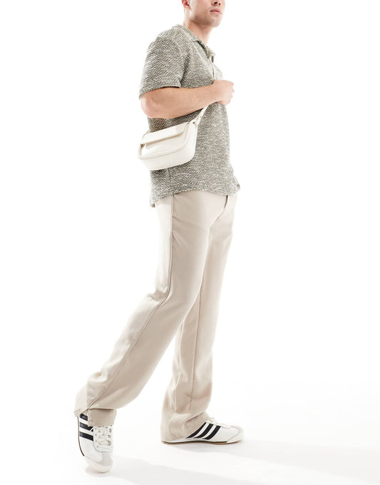 The Couture Club trousers with split hem in beige