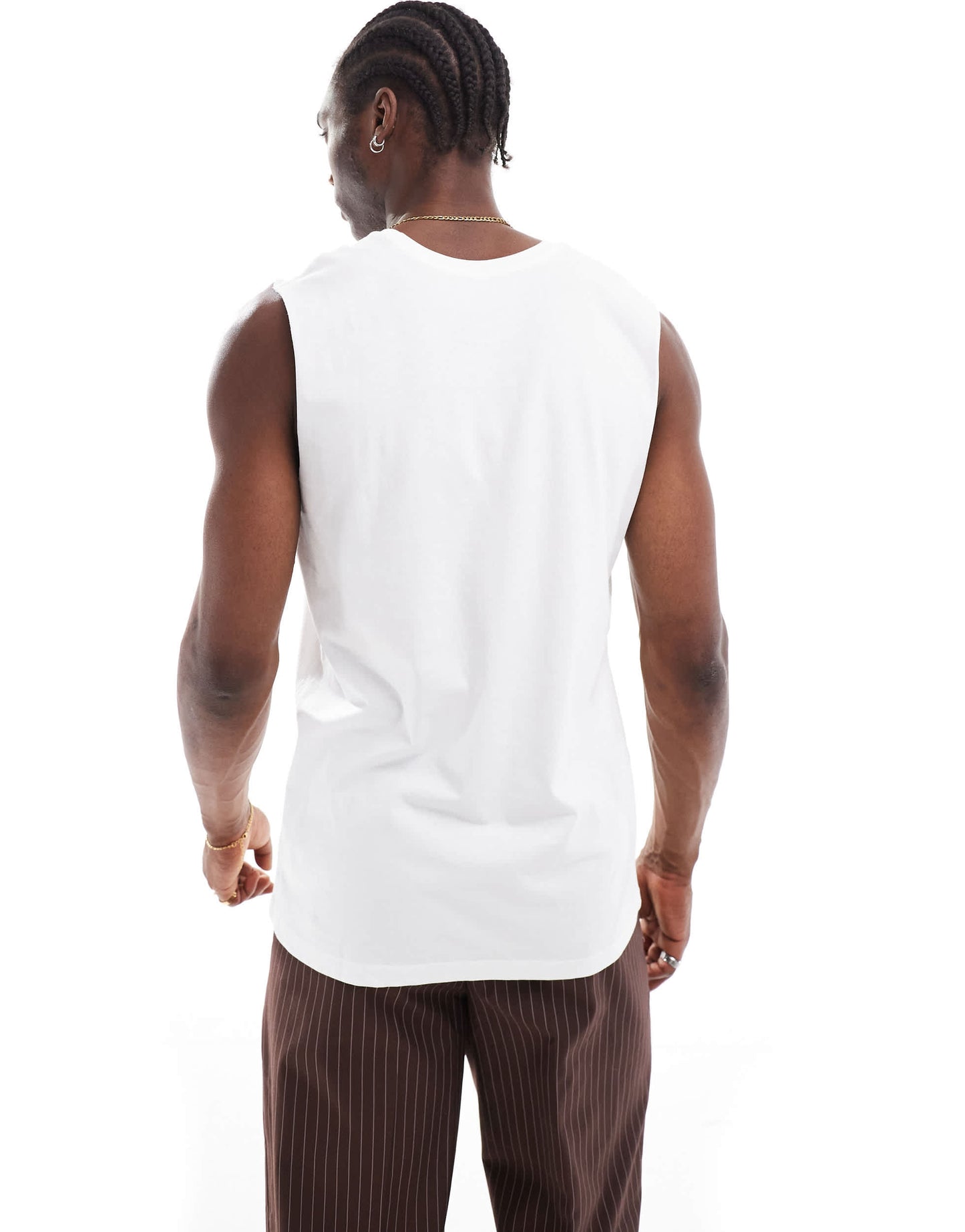 Cotton On Muscle in white