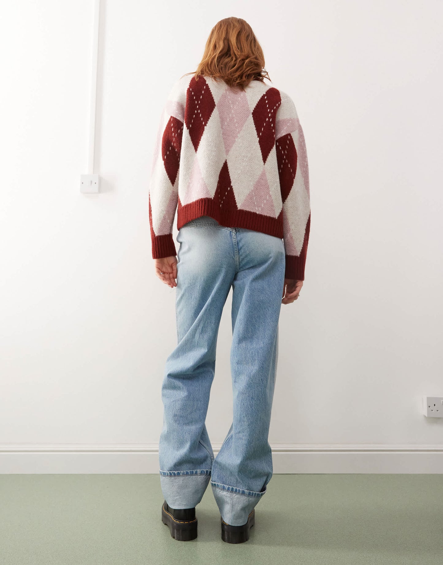 Reclaimed Vintage unisex western baggy dad jean in mid blue wash