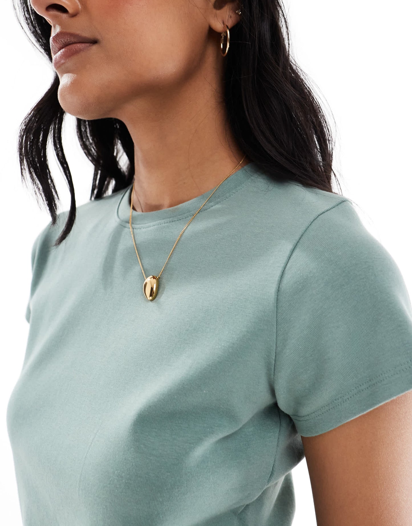 Cotton:On 90s baby tee in green