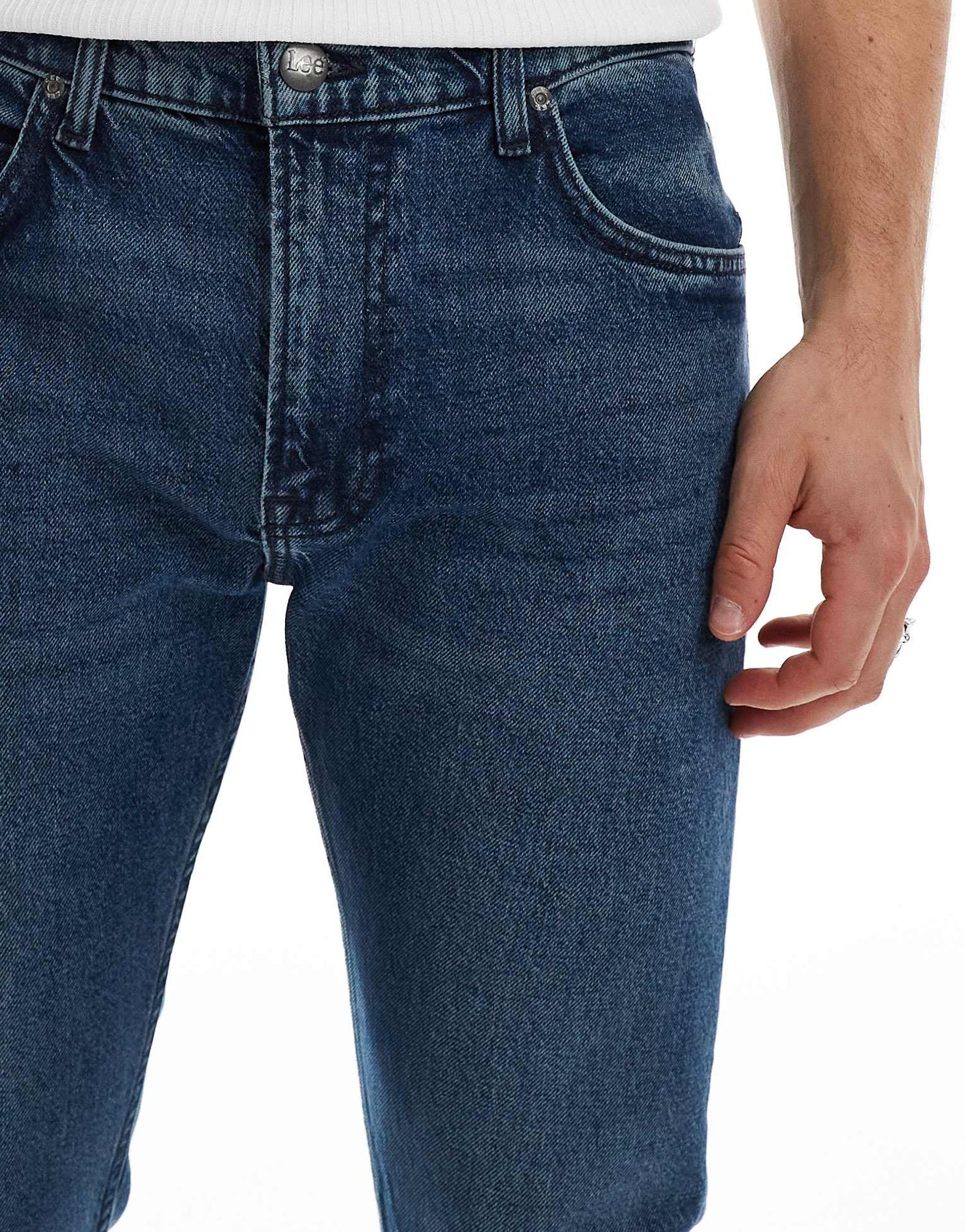 Lee Rider slim straight fit jeans in mid vintage wash