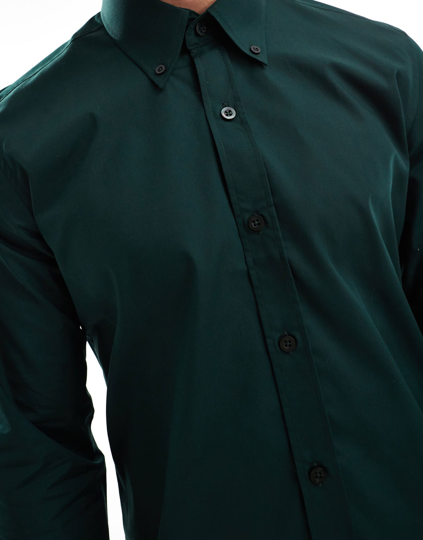 Shelby and Sons chilwell smart shirt in dark green