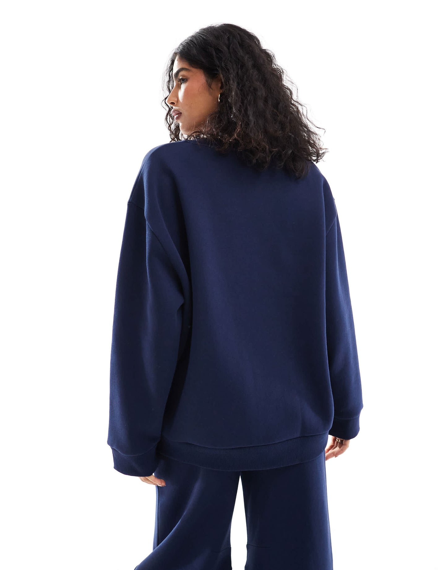 ASOS DESIGN oversized sweatshirt co-ord with vancouver graphic in navy