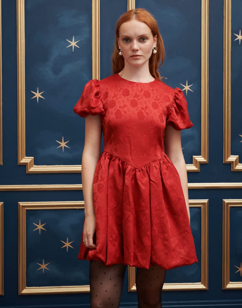 sister jane dress drop hem jacquard mini in red – ASOS Sample Sale Double Breasted Blazer Unic How to Transition Casual SIZE:11