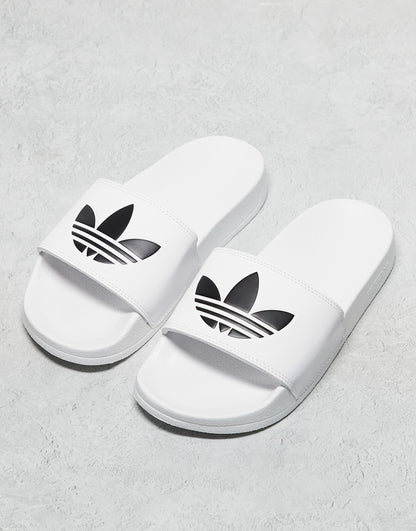 adidas Originals adilette Lite sliders in white