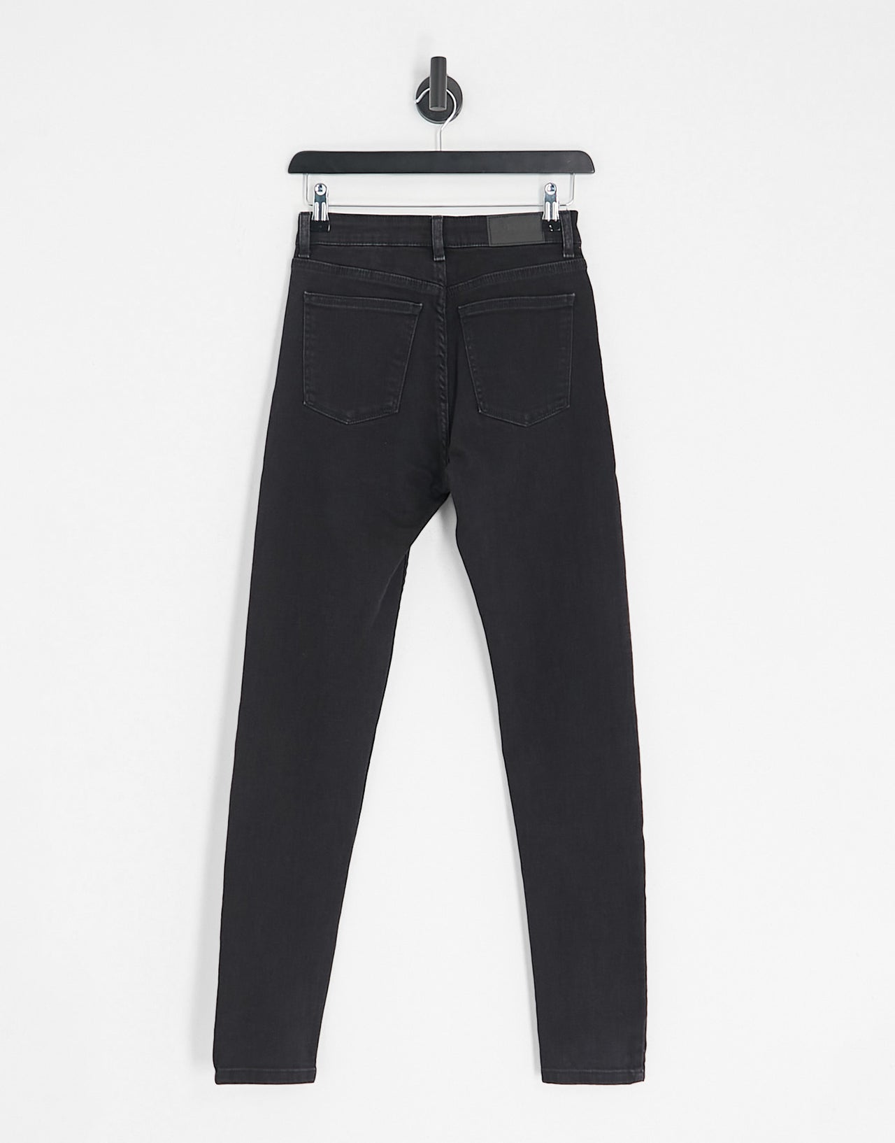 Bershka Tall high waist skinny jean in black