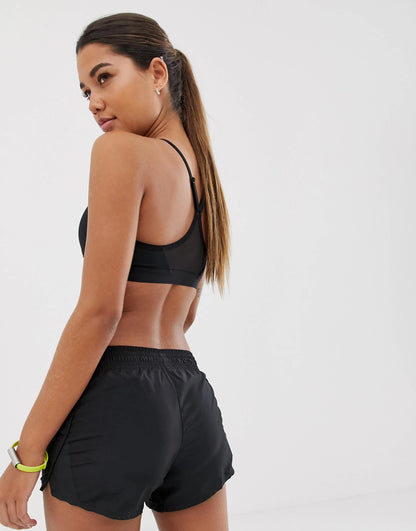 Nike Pro Training Indy light support sports bra in black
