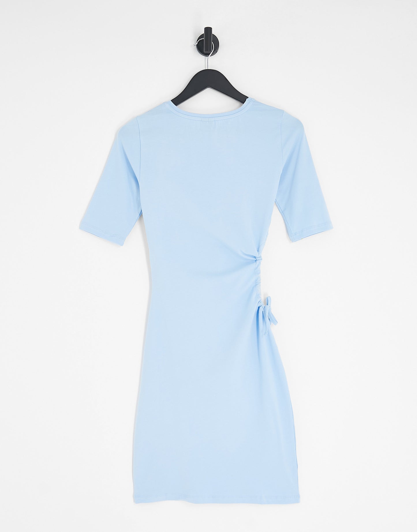 Vero Moda FRSH cut out side mini t-shirt dress in blue