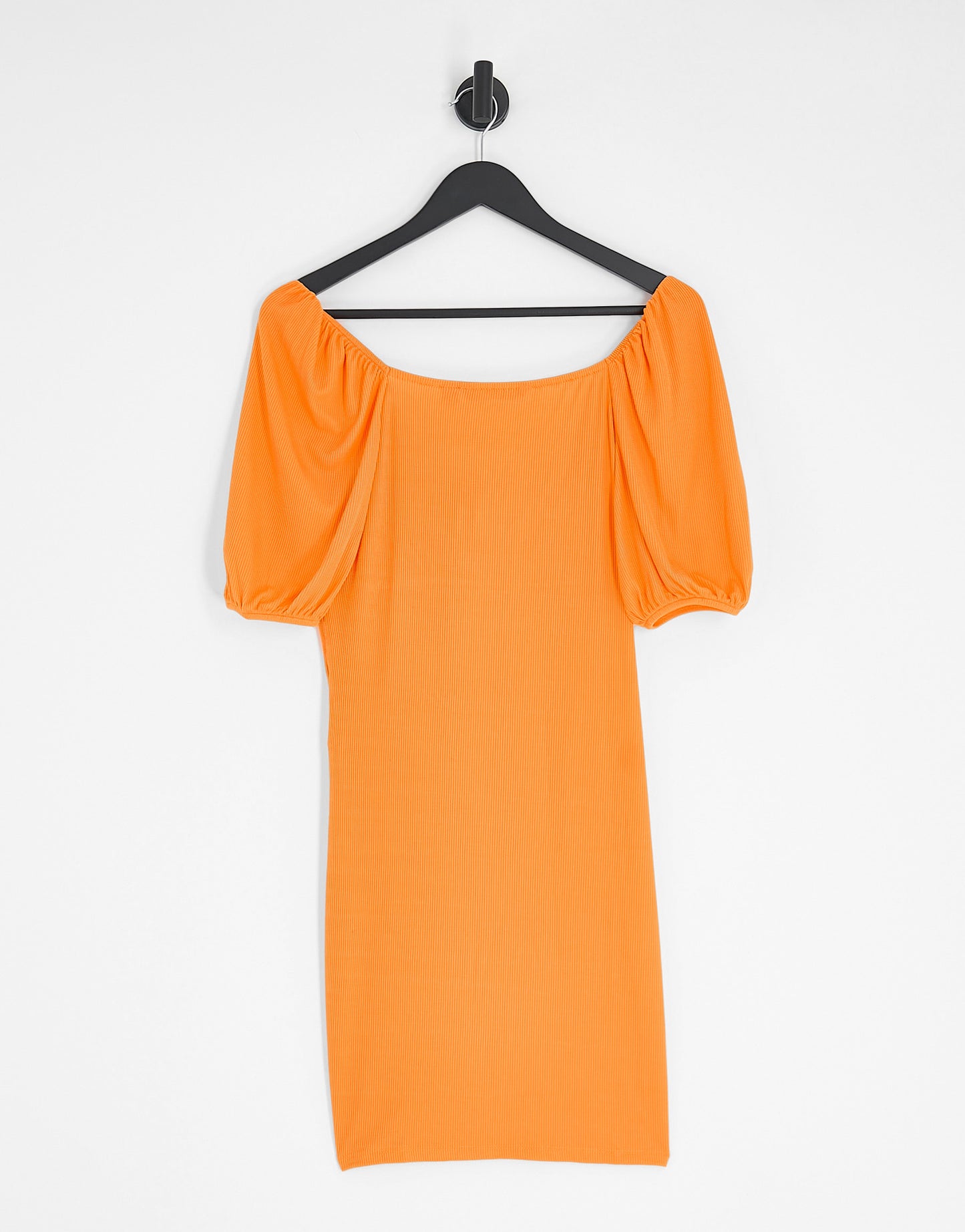 Vero Moda jersey mini dress with tie front in bright orange