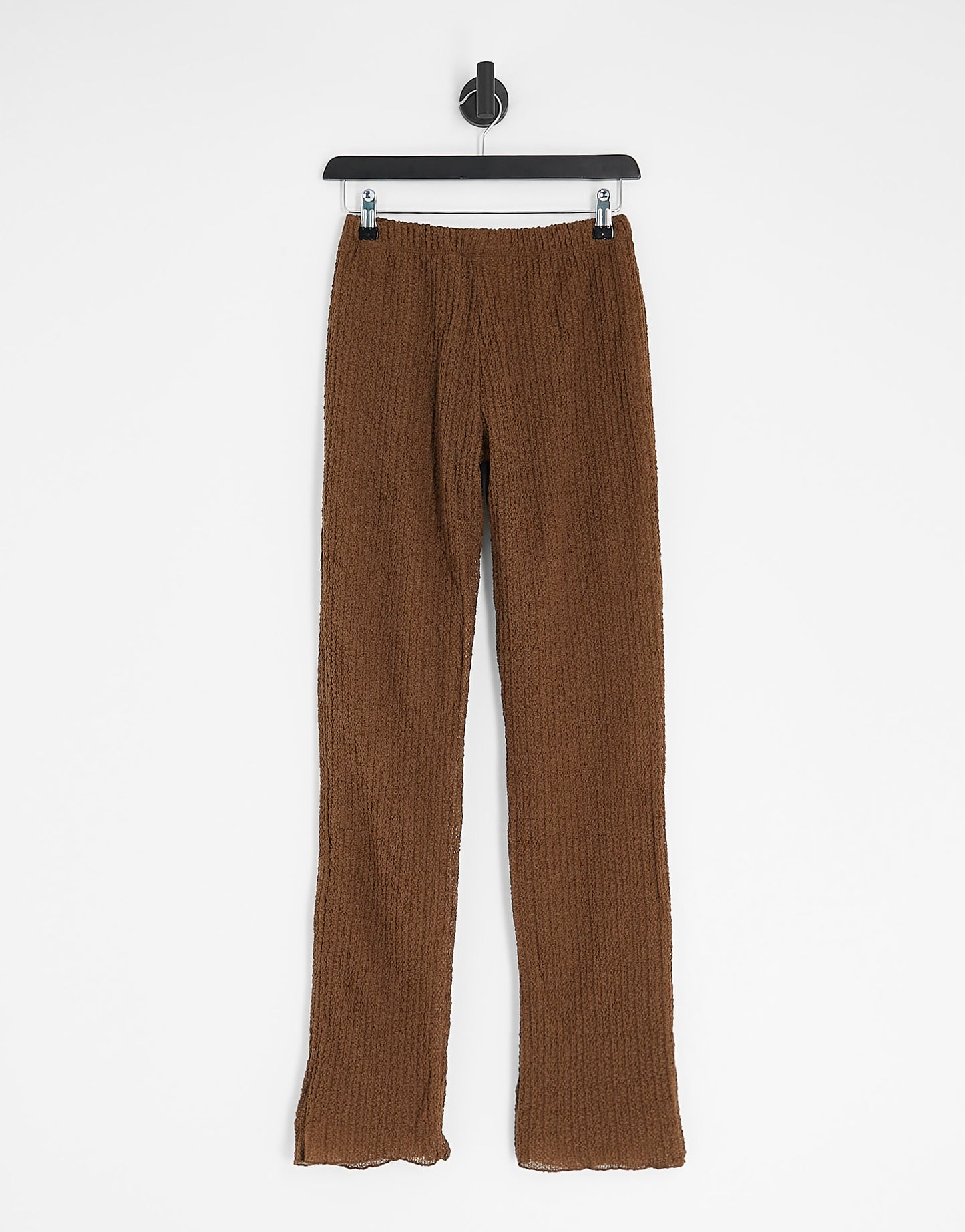 Pull&Bear high waist co-ord straight leg trousers in brown