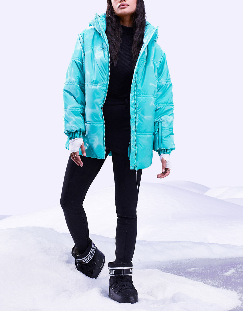 ASOS 4505 ski high shine puffer ASOS Sample Sale