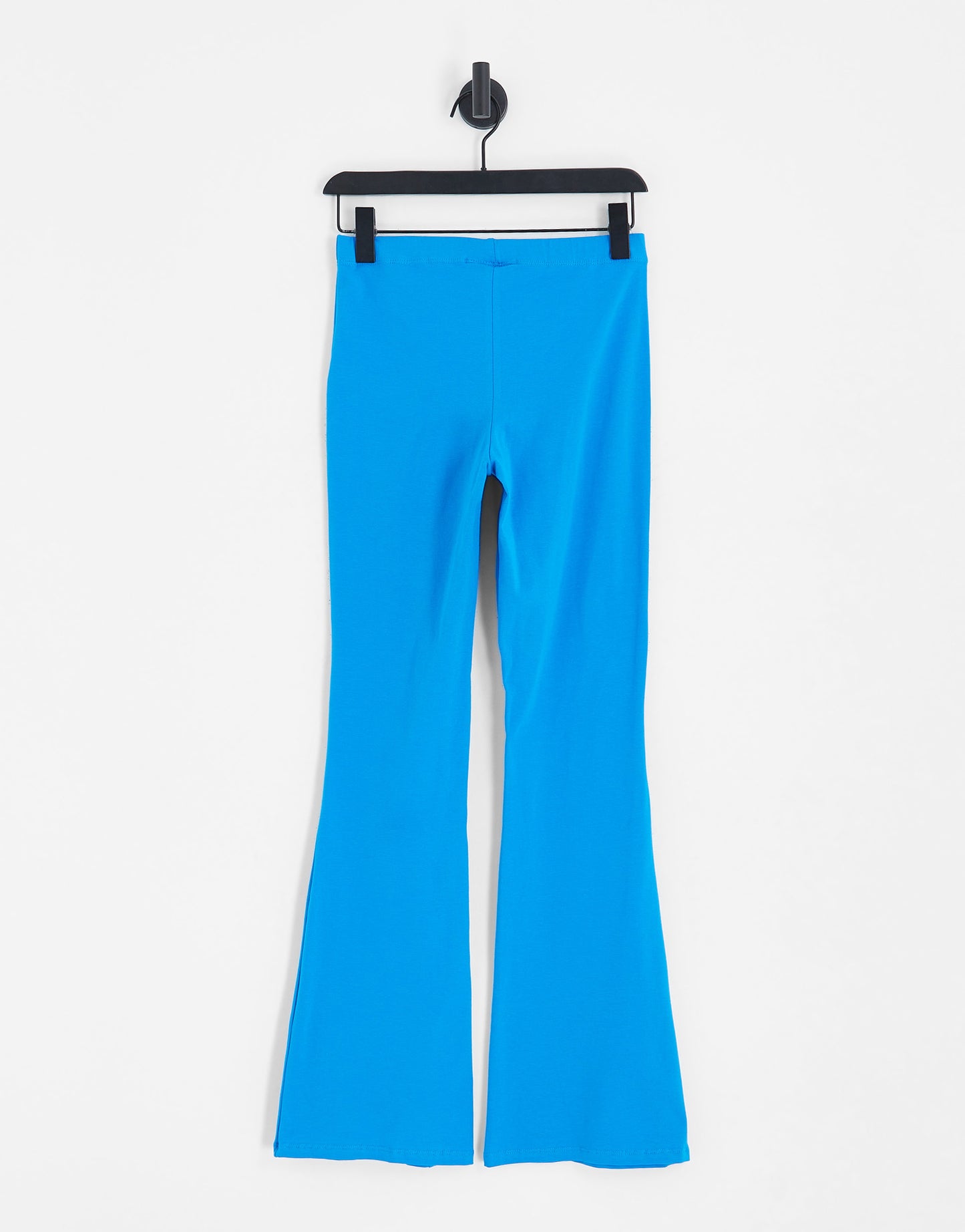 Noisy May tie detail flares co-ord in bright blue