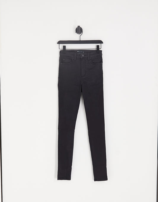 ASOS DESIGN push up skinny jeans in black - BLACK