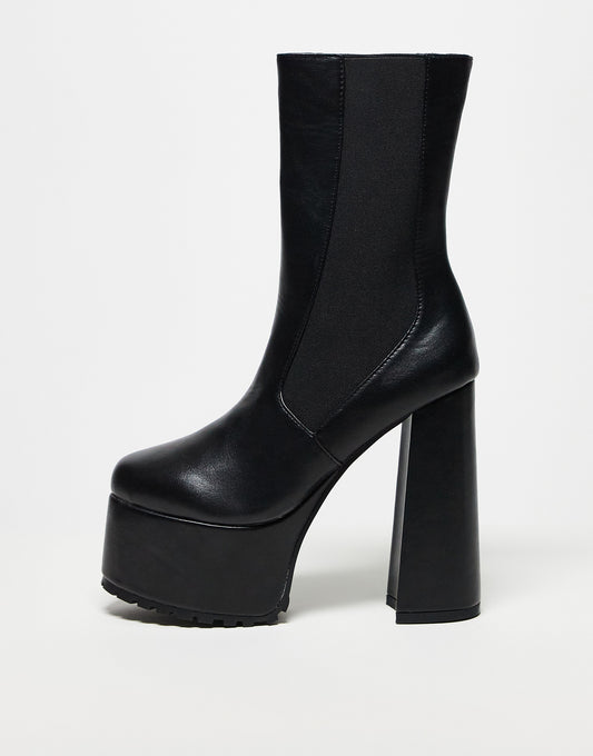 RAID Gabriel platform ankle boots in black