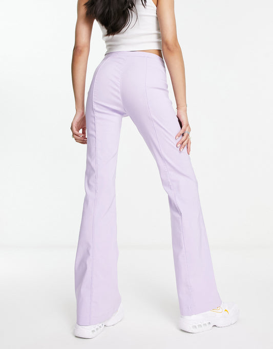 COLLUSION bengaline flare trouser co-ord in lilac