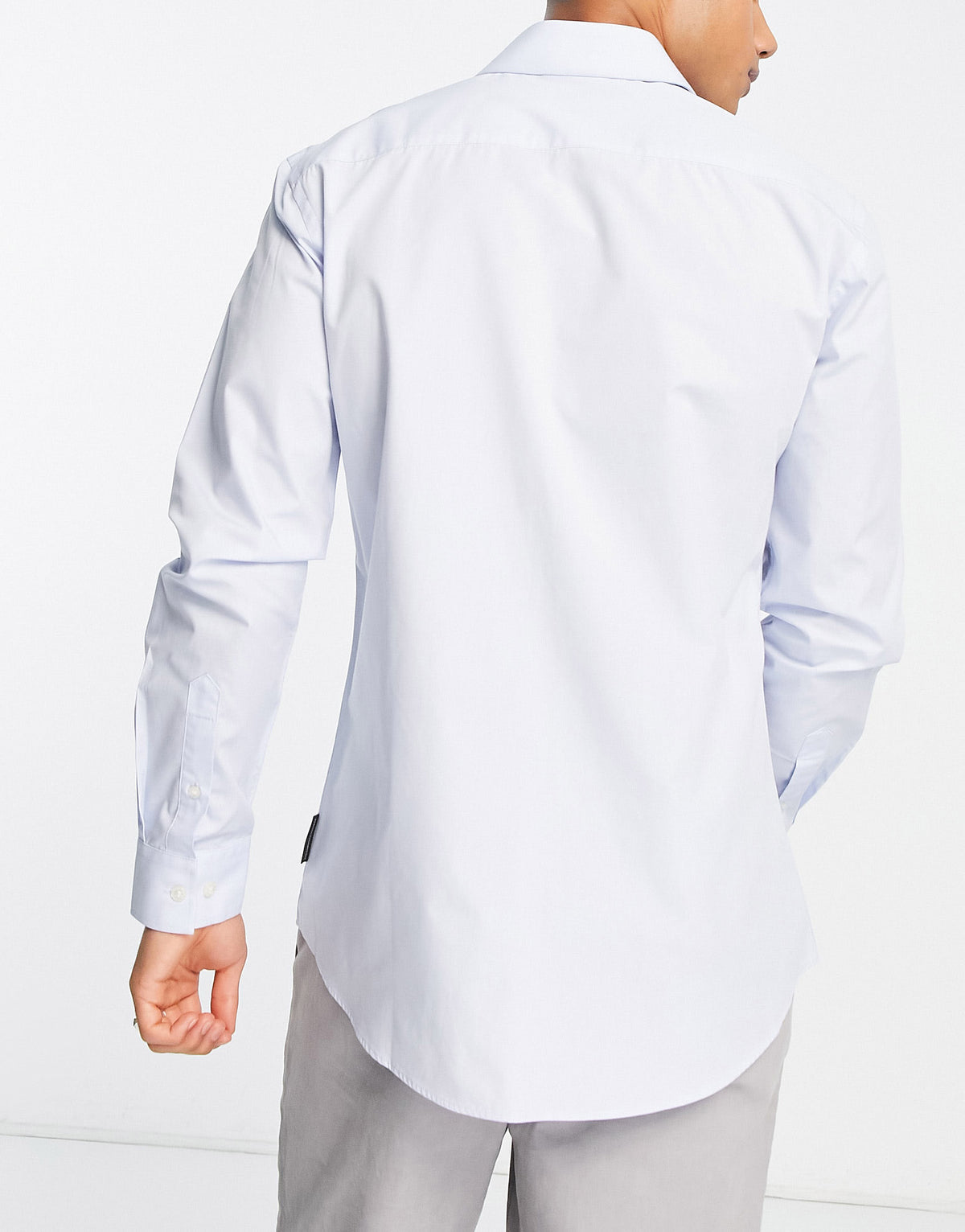 French Connection skinny shirt in light blue
