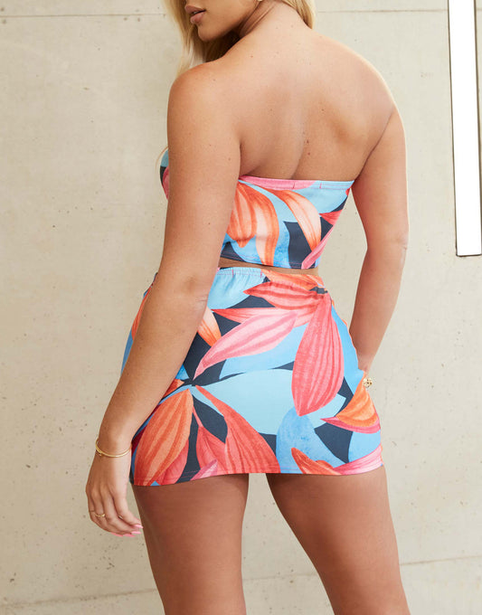 Missyempire x Mary Bedford corset top co-ord in floral print