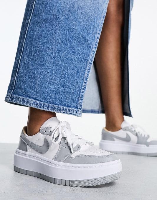 Jordan AJ1 Elevate Low trainers in white and grey
