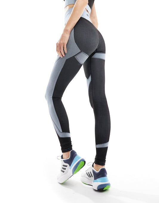 4505 Tall seamless legging with graphic contrast panels co ord